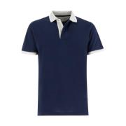 Polo Shirts Eleventy , Blue , Heren