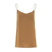 Sleeveless Tops Fabiana Filippi , Beige , Dames