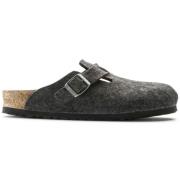 Wool Regular Anthracite Mules Birkenstock , Gray , Heren