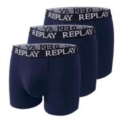 Comfort Fit Trunks 3-Pack Replay , Blue , Heren