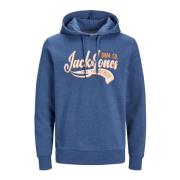 Josh Hoodie Sweatshirt Jack & Jones , Blue , Heren