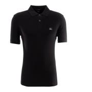 Zwart Poloshirt C.p. Company , Black , Heren