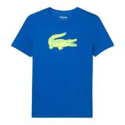 Heren Ultra-Dry Logo T-Shirt Lacoste , Blue , Heren