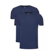 Klassiek Marineblauw Glad T-Shirt (2-Pack) Ralph Lauren , Blue , Heren