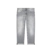 Cropped Jeans Dondup , Gray , Dames