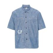 Short Sleeve Shirts C.p. Company , Blue , Heren