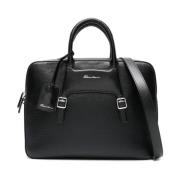 Laptop Bags Cases Santoni , Black , Heren