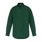 Geborduurd overhemd Burberry , Green , Heren