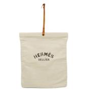 Pre-owned Canvas pouches Hermès Vintage , Beige , Dames