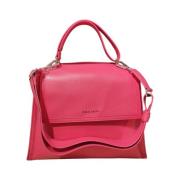 Fuchsia Sveva Medium Leren Tas Orciani , Pink , Dames