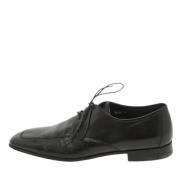 Pre-owned Leather flats Prada Vintage , Black , Dames