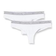 Elegant Brazilian Slip Pakket Emporio Armani , White , Dames