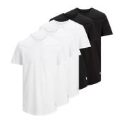 Klassiek Ronde Hals T-Shirt 5-Pack Jack & Jones , Multicolor , Heren