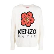 Witte Bloemensweater Kenzo , White , Heren