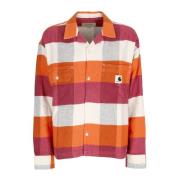 Lyman Check/Kumquat Overhemd met Lange Mouwen Carhartt Wip , Orange , ...