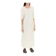 Maxi T-shirt Style Jurk Lemaire , Beige , Dames