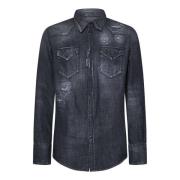 Denim Shirts Dsquared2 , Gray , Heren