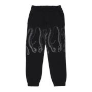 Zwarte Outline Sweatpants Streetwear Octopus , Black , Heren