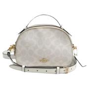 Pre-owned Canvas shoulder-bags Coach Pre-owned , White , Dames
