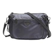 Pre-owned Fabric shoppers Prada Vintage , Gray , Dames