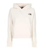 Witte Nuptse Face Hoodie The North Face , Beige , Dames