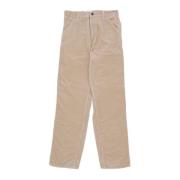 Single Knee Pant Streetwear Stijl Carhartt Wip , Beige , Heren