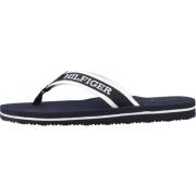 Webbing Pool Slide Flip Flops Tommy Hilfiger , Blue , Dames