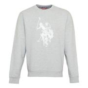Sportieve Sweatshirt Pullover zonder capuchon U.s. Polo Assn. , Gray ,...