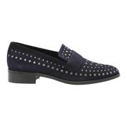 Studded Graphite Loafer Pertini , Blue , Dames