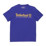 Blauwe Streetwear Tee Timberland , Blue , Dames