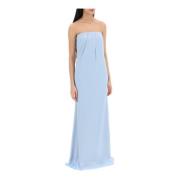 Maxi Dresses Roland Mouret , Blue , Dames