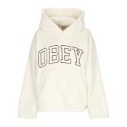 Collegiate Fleece Hoodie Streetwear Obey , White , Dames