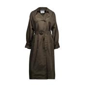 Stijlvolle Groene Trenchcoat voor Vrouwen Co'Couture , Green , Dames