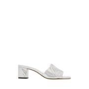 Heeled Mules Alexander McQueen , Gray , Dames