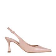 Nude leren slingback pumps Roberto Festa , Pink , Dames