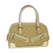 Pre-owned Canvas handbags Gucci Vintage , Yellow , Dames