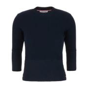 Round-neck Knitwear Thom Browne , Blue , Dames