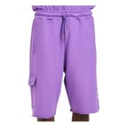 Casual Shorts Disclaimer , Purple , Heren