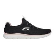 Memory Foam Slip-On Sneakers Skechers , Black , Dames