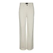 Wide Jeans Vero Moda , Beige , Dames