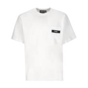 Witte Katoenen Crew Neck T-shirt Versace Jeans Couture , White , Heren