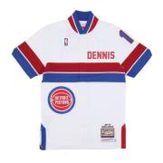 Vintage NBA Shooting Shirt Dennis Rodman Mitchell & Ness , White , Her...