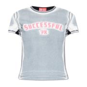 T-Uncutie-Long-M2 T-shirt Diesel , Gray , Dames