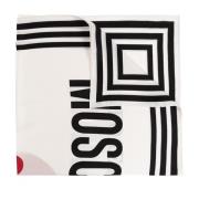 Zijden sjaal Moschino , White , Unisex