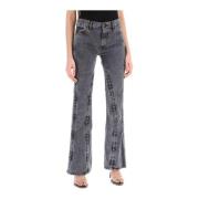 Flared Jeans Y/Project , Black , Dames