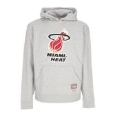 NBA Team Logo Hoodie Grey Marl Mitchell & Ness , Gray , Heren