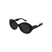 Zwarte Frame Grijze Lens Zonnebril Balenciaga , Black , Dames