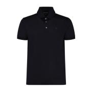 Navy Blue Polo Shirt Emporio Armani , Blue , Heren