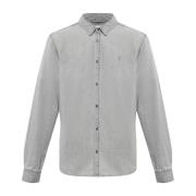 Denim overhemd AllSaints , Gray , Heren