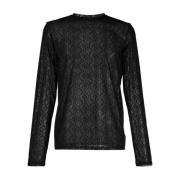 Long Sleeve Tops Marine Serre , Black , Heren